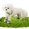 Pet Anti Dust Pants Anti-Slip Dog Suspender Rain Boots Waterproof Cartoon-Print Detachable Footed for Small & Medium Dogs