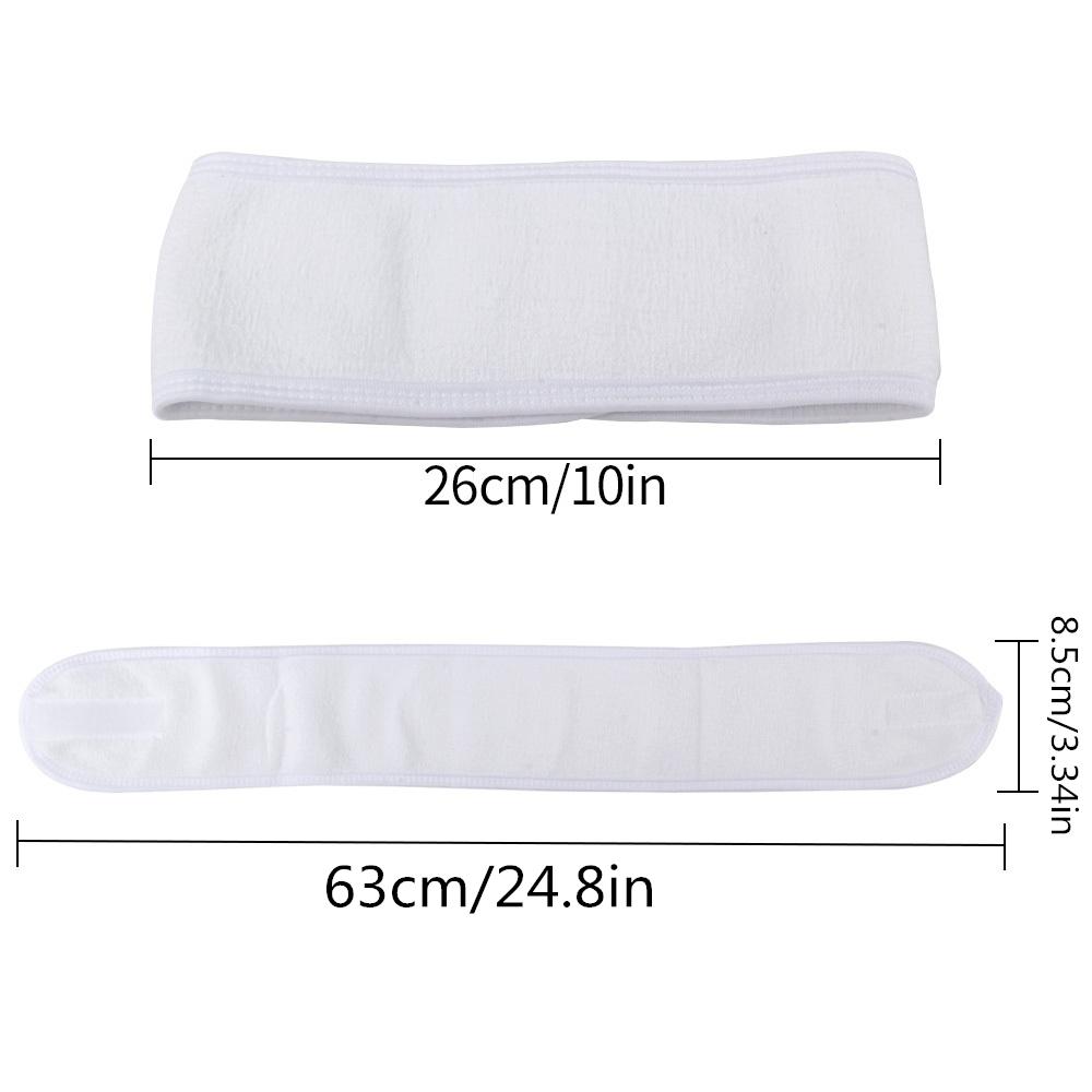 Sport Yoga Stirnband Wickel Kopf Frottee Stirnband Make Up Stretch Handtuch mit Klettverschluss Make-up Zubehör