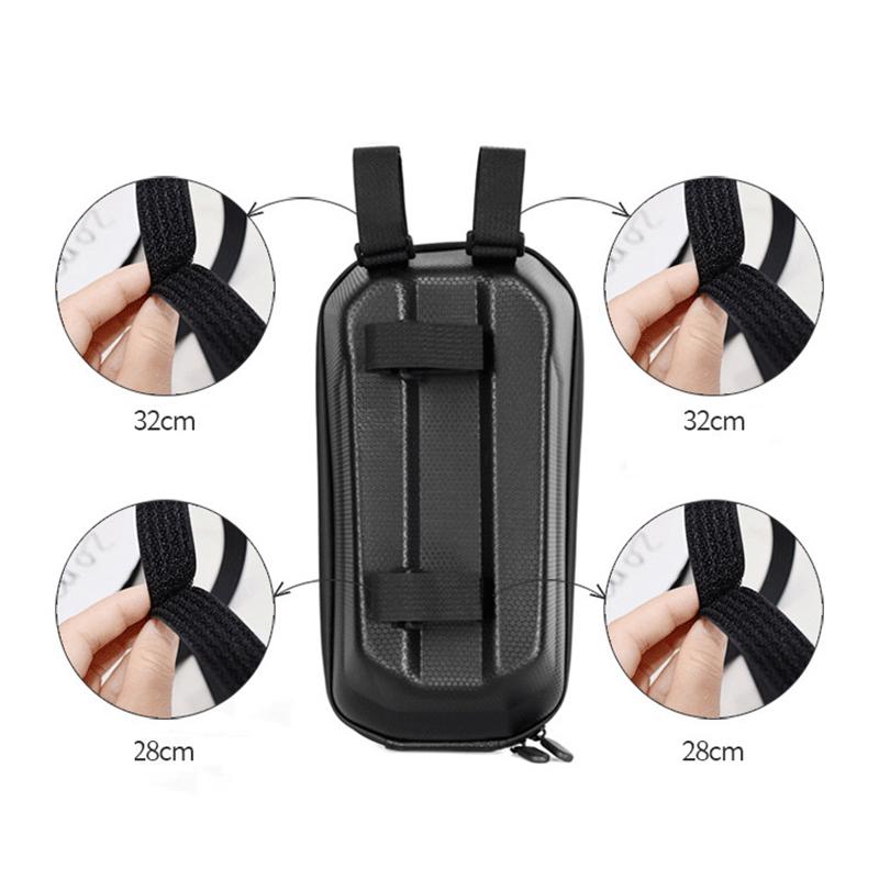 Folding Bike Bag Balance Bike Electric Scooter Handlebar Bag Eva Hard Shell Waterproof Large Capacity