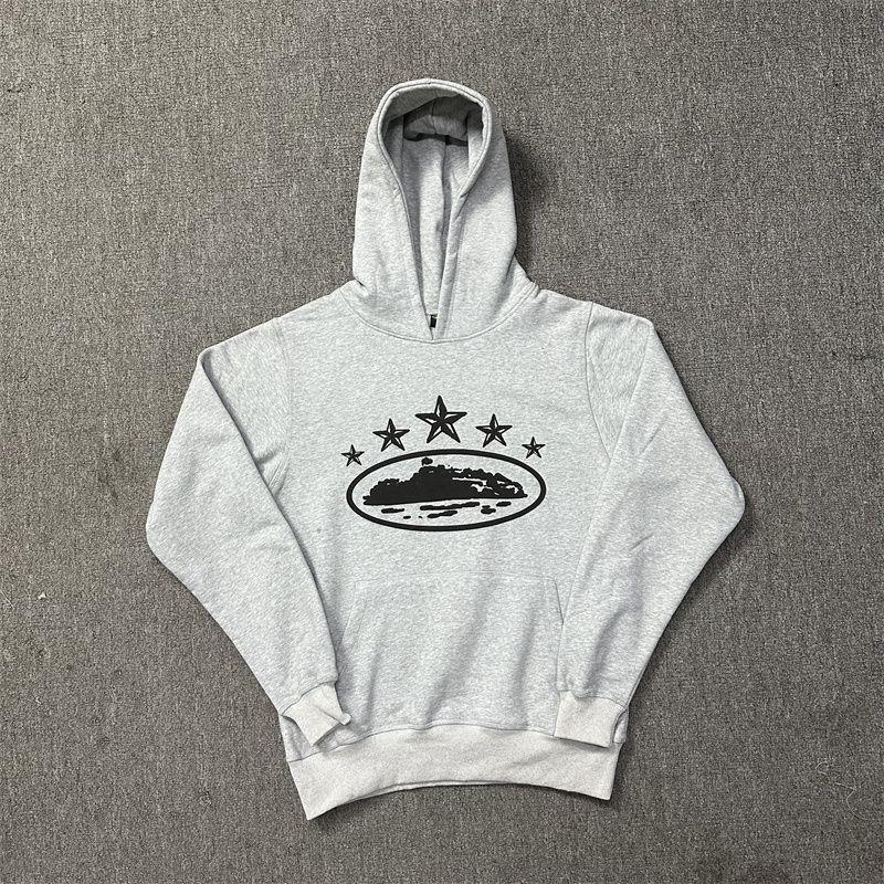 Mens Hooded Sweatshirt Jogger Pants Set Casual Streetwear Outfit Cotton Blend Long Sleeve Tracksuit Daily Wear