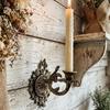 European Retro Geometric Wall-Mounted Candle Holder for Hotel and Restaurant Décor