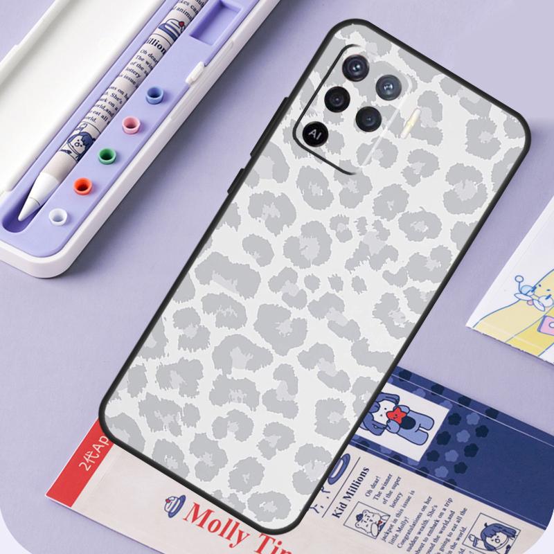 Leopard Print Black Cheetah Pattern For Oppo A60 A80 A40 A94 A74 A54 A15 A18 A38 A58 A78 A98 A16 A76 A96 A57 A17 A77 A5 Pro Case