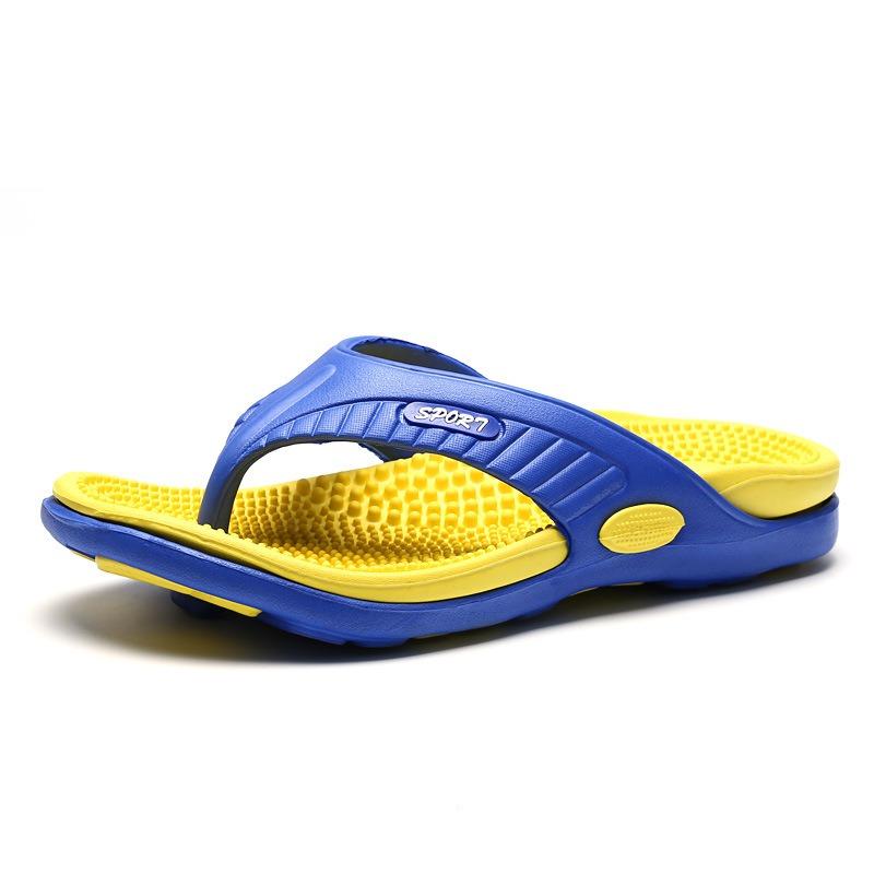 Men's Massage Flip Flops Non-Slip Sporty Thong Sandals for Beach & Casual Wear