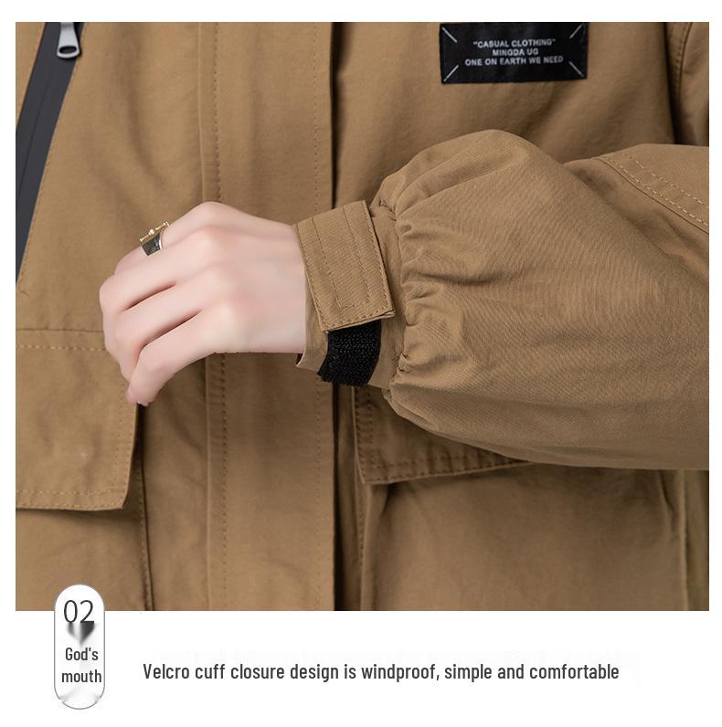 Damen Lässige Kapuzen Baumwolljacke: 2024 Wintermode, Lockere Passform, Warm, Altersreduzierender Parka.