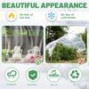 Waterproof Outdoor Cover: Clear Rainproof Tarp with Seal Ring for Patio, Chicken Coop, Porch Canopy & Camping