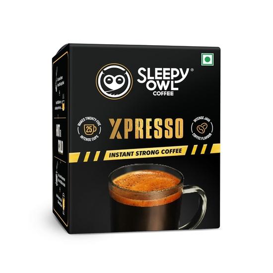 

Sleepy Owl Xpresso Instant Coffee Sachets | Pack of 25 | Dark Roast Intense Java Flavor | Bold & Strong | Convenient On-The-Go Sachets