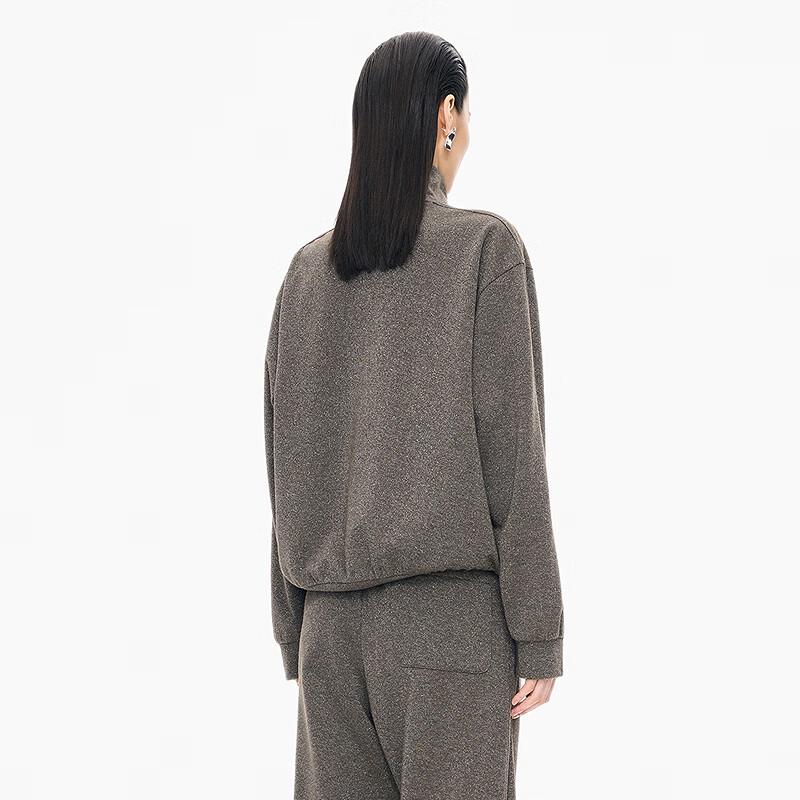 JNBY Loose Fit Stand Collar Pullover Sweatshirt