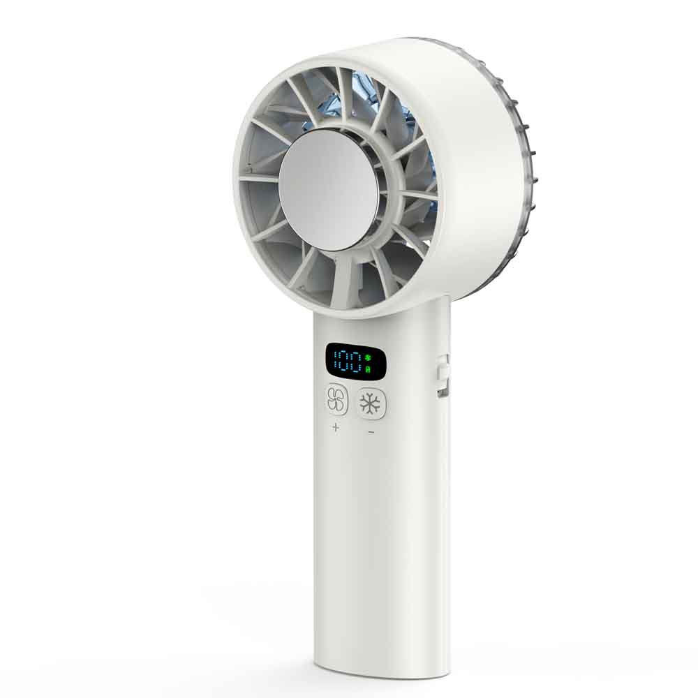 Outdoor high-speed refrigeration handheld fan 100 speed mini fan USB charging portable fan белый