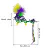Purple Party Masque Party Masque Masquerade Carnival Feather Mask for Women Mardi Gras Lace Masque Purple Green Yellow Prom Ball