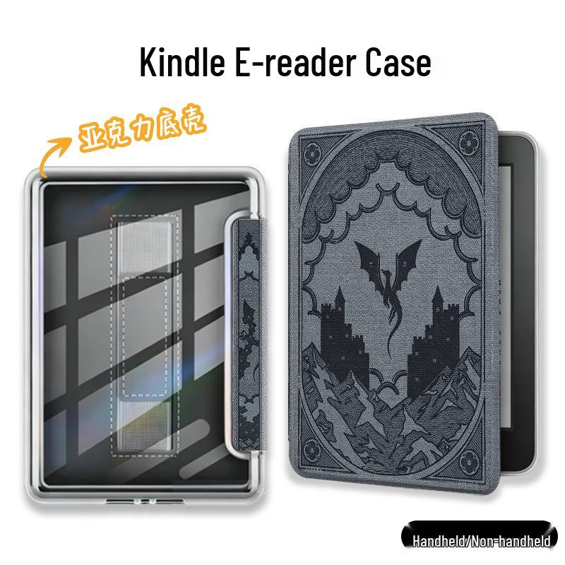 Étui Magnétique Kindle Paperwhite Kobo avec Couverture de Veille Amovible (Acrylique/Silicone, KPW1-6).