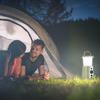 Luz de acampamento multifuncional LED Lanterna de acampamento AM/FM/WB/NOAA Rádio meteorológico portátil solar