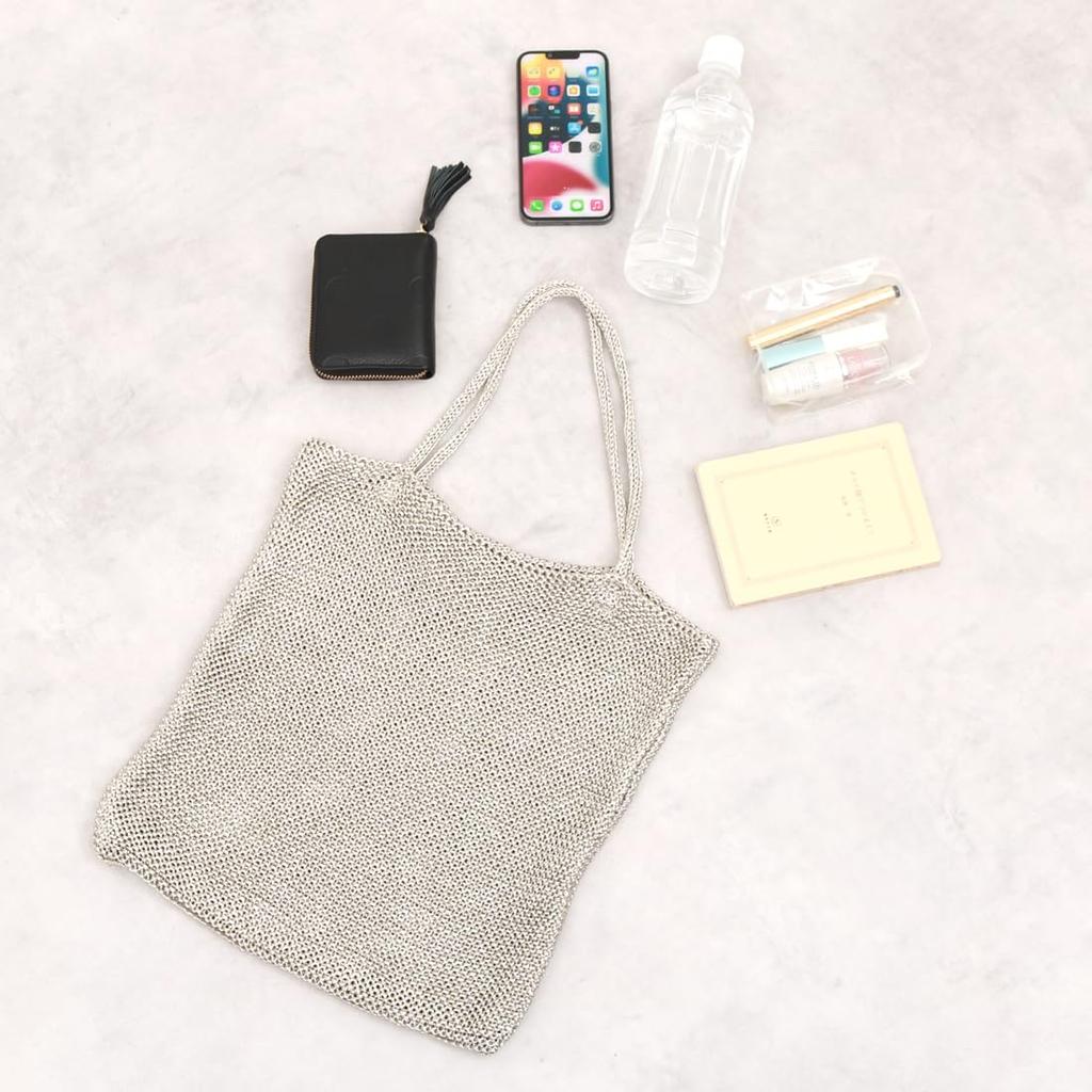 Kashkash Knit Tote Bag Women's Lamé (10-00-01280)