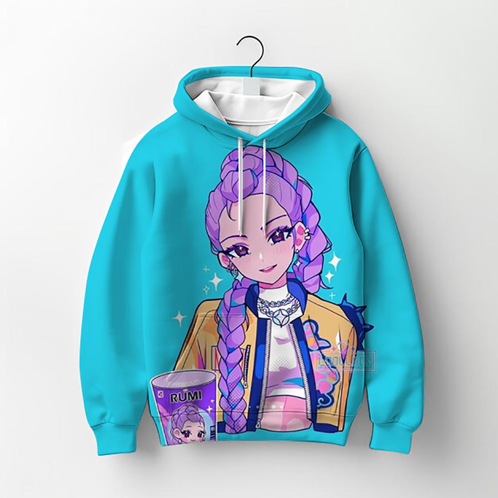 Girls' Clothing KPop 'Devil Hunter' Sweatshirt Fashion Casual Pullover New Movie Kids Hoodie