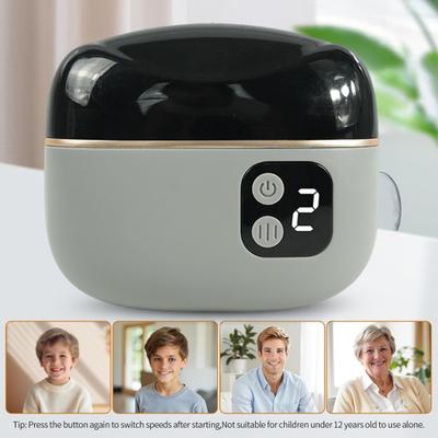 Automatic Electric Nail Clipper 2-In-1 Baby Nail Trimmer with LED Light Kids Adults Seniors Manicure File Fingernail Cutter Polisher Grinder