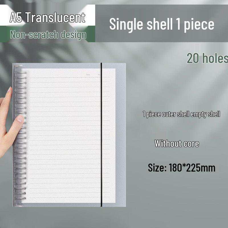 B5 Loose-Leaf Notebook Refill with 26-Hole and A5 Detachable Loose-Leaf Paper, 20-Hole Horizontal Line Grid for Exam Prep.