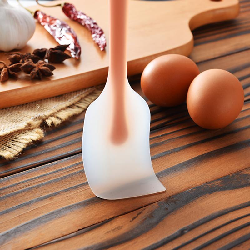 Venlohome 1/2Pcs Silicone Pastry Scraper Spatula Food Grade Non-Stick Cake Scraper Spatula Cream Butter Spatula Baking Spatula