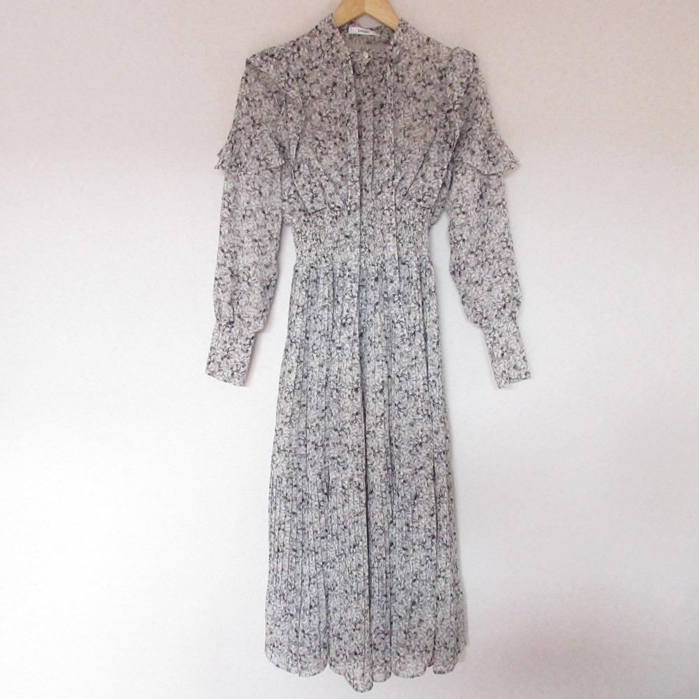 [Used] Good Condition 23SS SNIDEL Sustaina Printed Pleated Dress 1 Black White Women s Luxs Brand Used Clothing Luxe