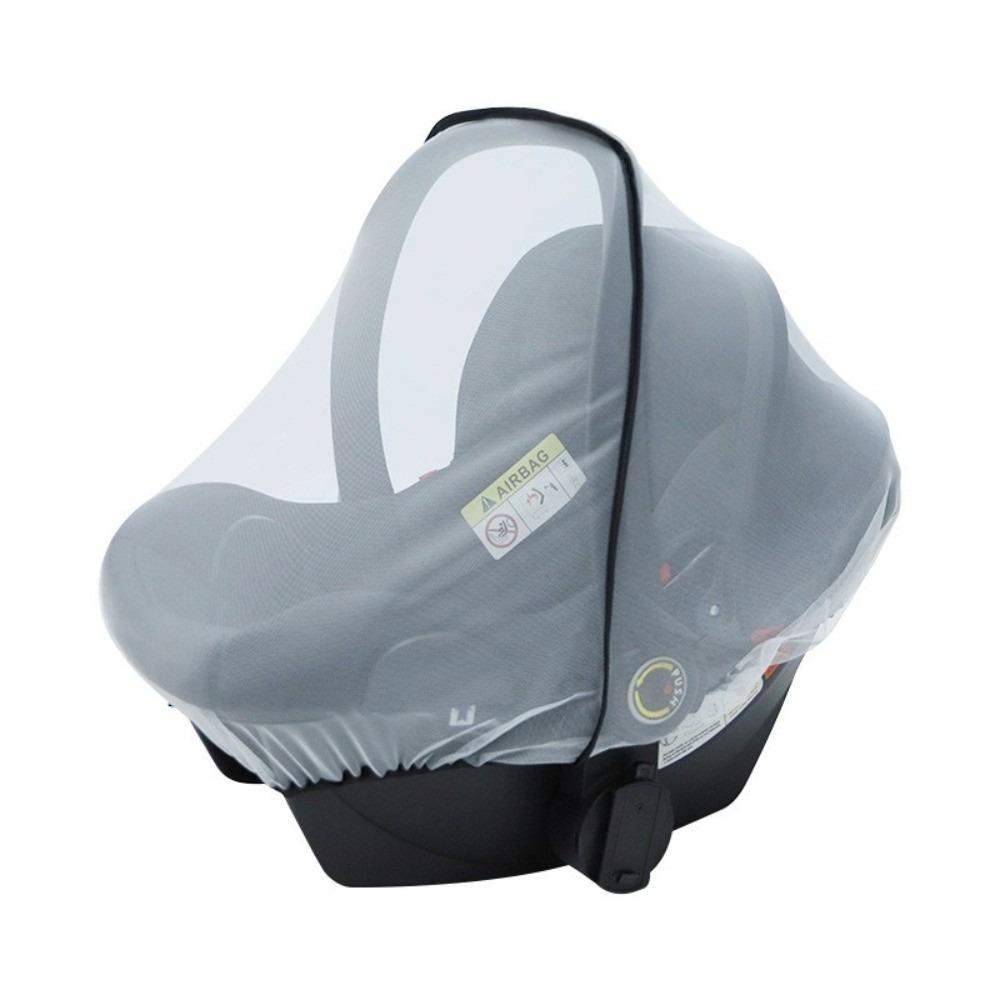 

Fine Mesh Baby Basket Shield Polyester Stroller Mesh Cover Convenient Baby Mosquito Net Travel білий