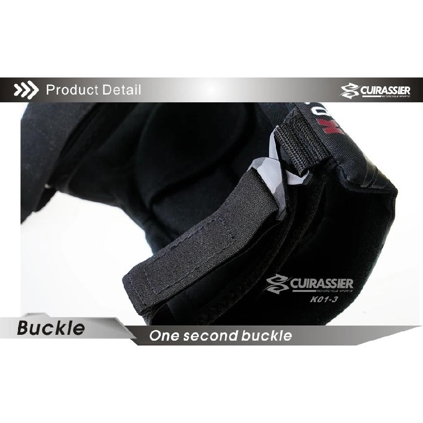 CUIRASSIER Protective Motorbike Kneepads Motorcycle Knee Pads MX Protector Adjustable Racing Guards Protection Night Reflective