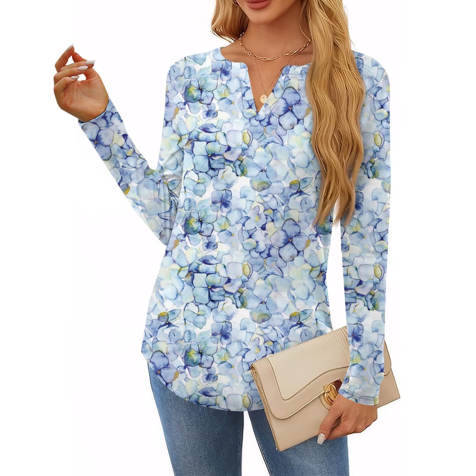 

Женская футболка с принтом, длинный рукав, повседневная, выходного дня, модная, базовая, с V-образным вырезом, обычная, топ XXXL