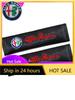Car Stickers For Alfa Romeo 2Pcs Car Seat Belt Cover Shoulder Pad Auto Accessories For Alfa Romeo Giulia Stelvio Giulietta 156 1