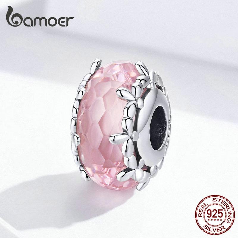 Bamoer Authentic 925 Sterling Silver Pendant Unique Floret Pendant New Arrival Jewelry For Women