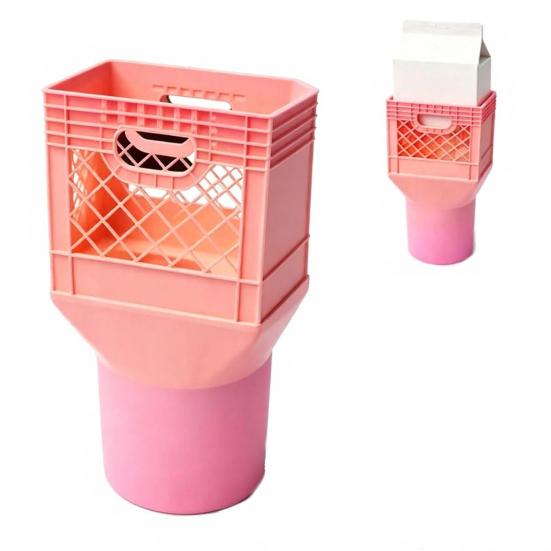 Square Cup Holder Expander for Car, Milk Crate Cup Holder, Anti-Slip Large Drink Stabilizer, Universal Vehicle Spill Proof Organizer for Truck SUV