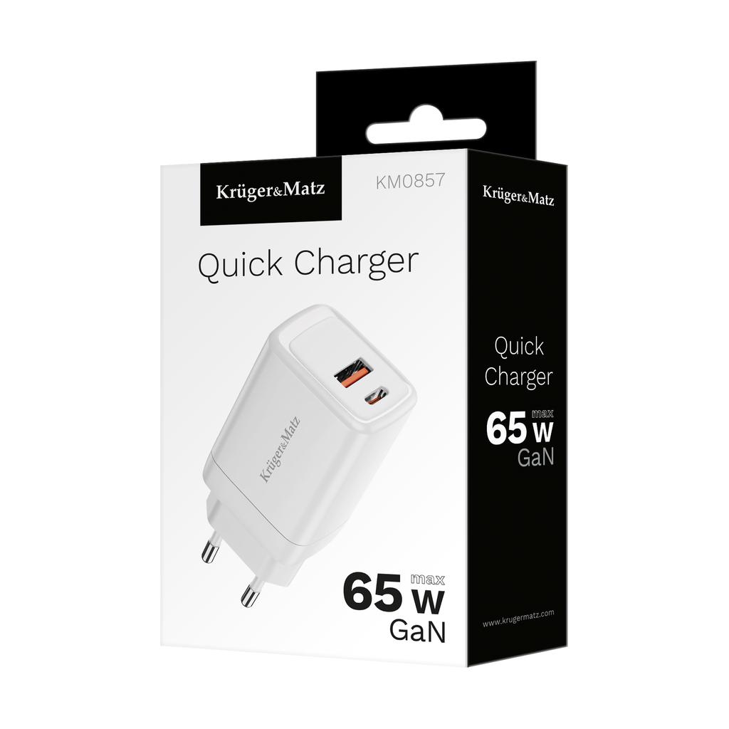 Kruger&Matz 65W GaN Power Delivery Quick Charge Fast Charger