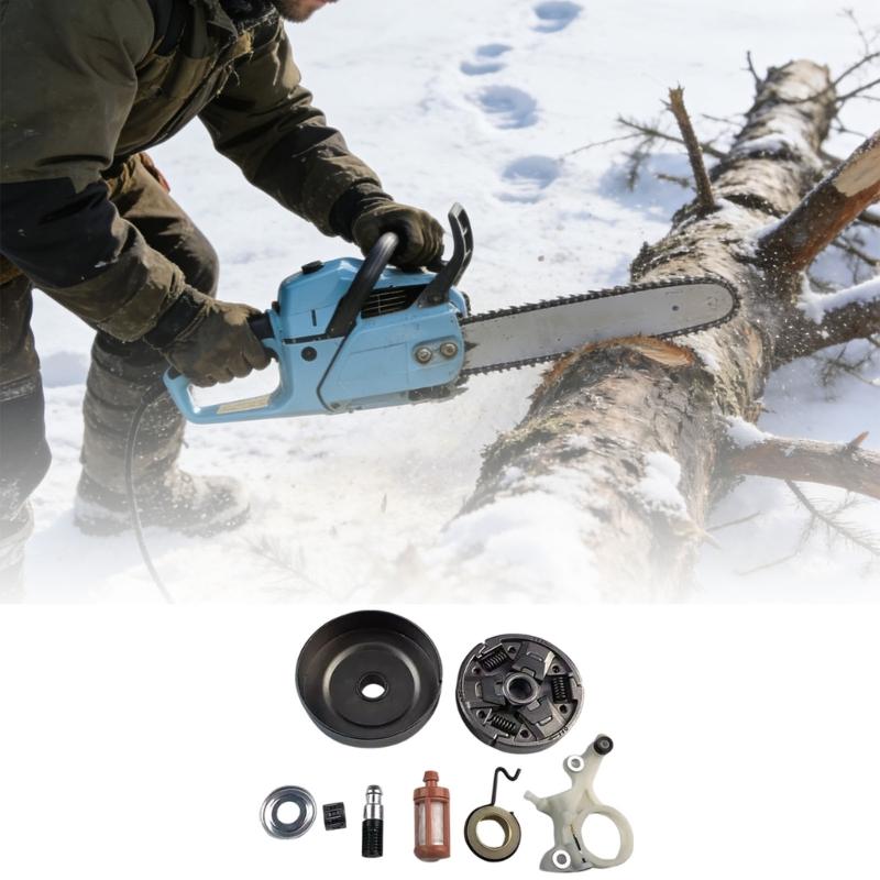 Replacement Clutch Drum and Oil Pump Assembly for MS271 MS291 Suitable Chainsaws Lightweight Housing Aluminum Core