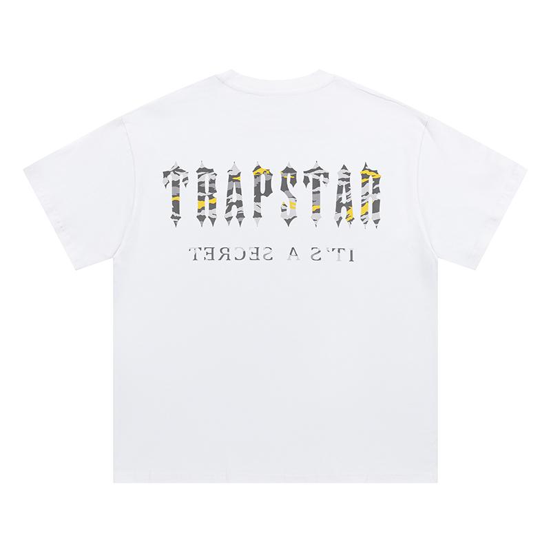 643 Trapstar London 2025 Summer New High Quality Cotton Round Neck Loose Large Size Men's and Women's T-shirt Couple T-shirt