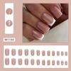 French Edge False Nails White Flowers Press on Nails New Nail Tips  Women Girls