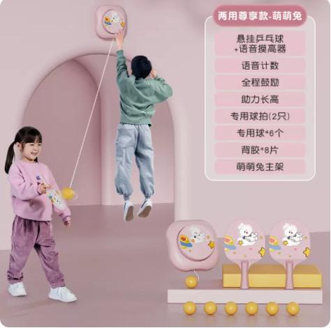 Entraîneur de Tennis de Table pour Enfants Table de Tennis Suspendue d'Intérieur Outil d'Entraînement Personnel Balle Soldat Pratique Bébé