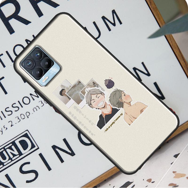 Pouzdro na telefon Haikyuu Sugawara Koushi pro OnePlus 9 Pro 8T 9R Nord 2 pro Realme 6 7 8 Pro 8i GT Master GT Neo 2 C21