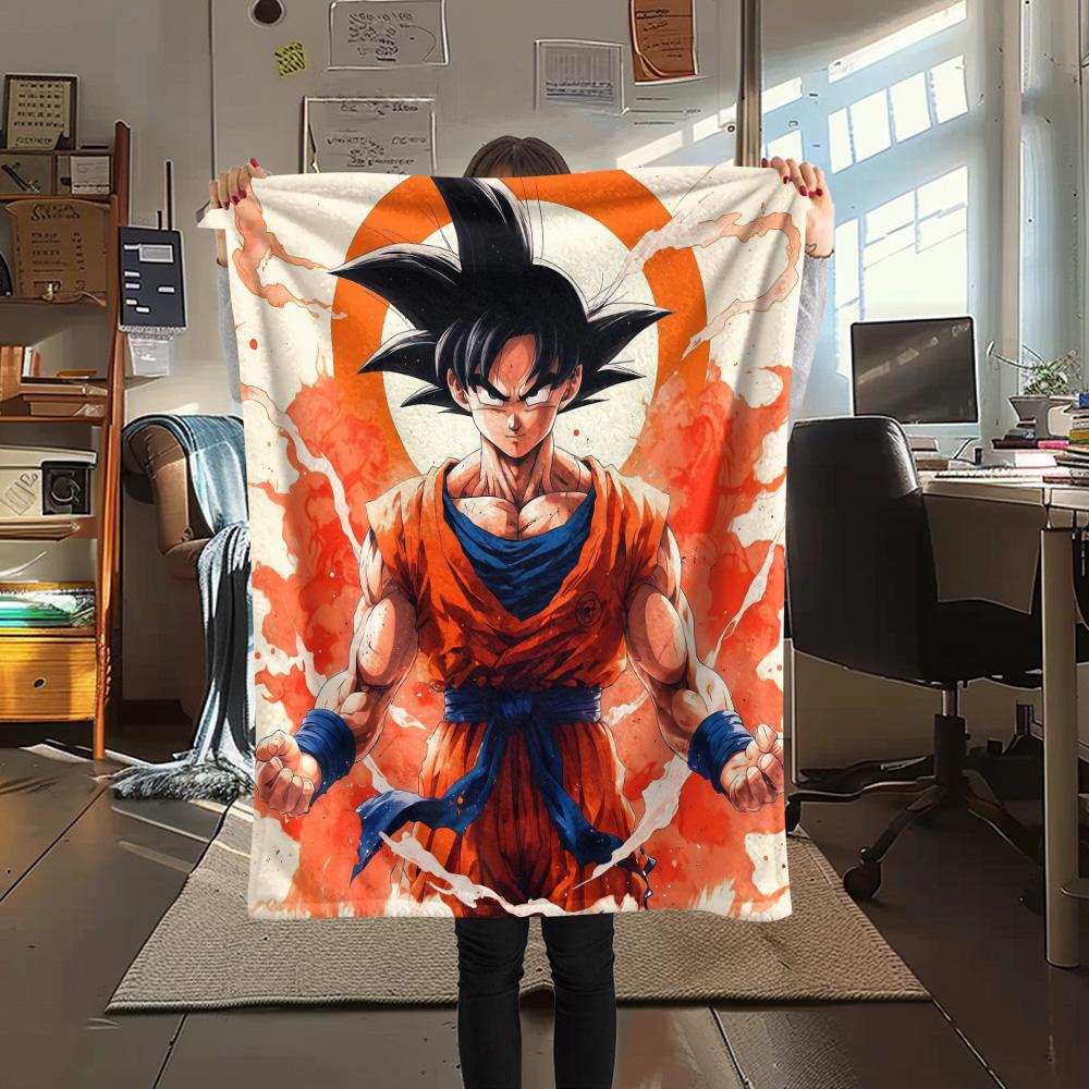 Dragon Ball Flannel Blanket, High quality Comfortable for All Seasons, Home Decor, Warmth and Comfort