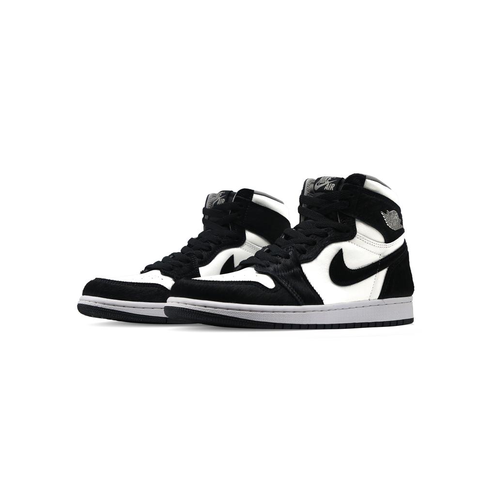 Jordan Air Jordan 1 Vintage Basketball Shoes Women's High Top Black White DZ2523-001(Team81-)