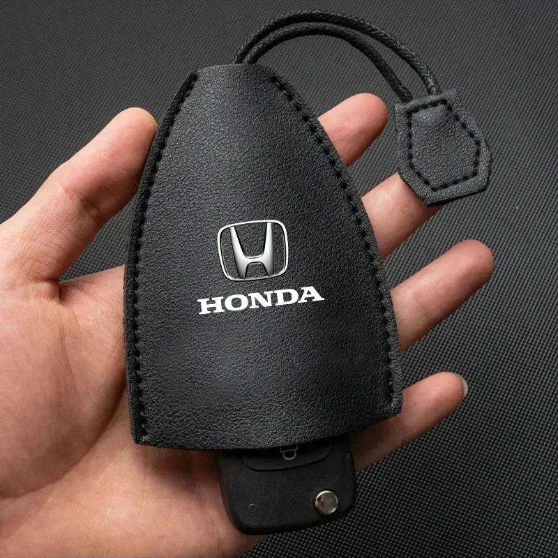 Car Hot FIT 1pcs Car Key Chain Storage Bag Split Car Key Case Key Case For Honda Civic Fit City Cry Accord CB500 Cb650r Forza 1
