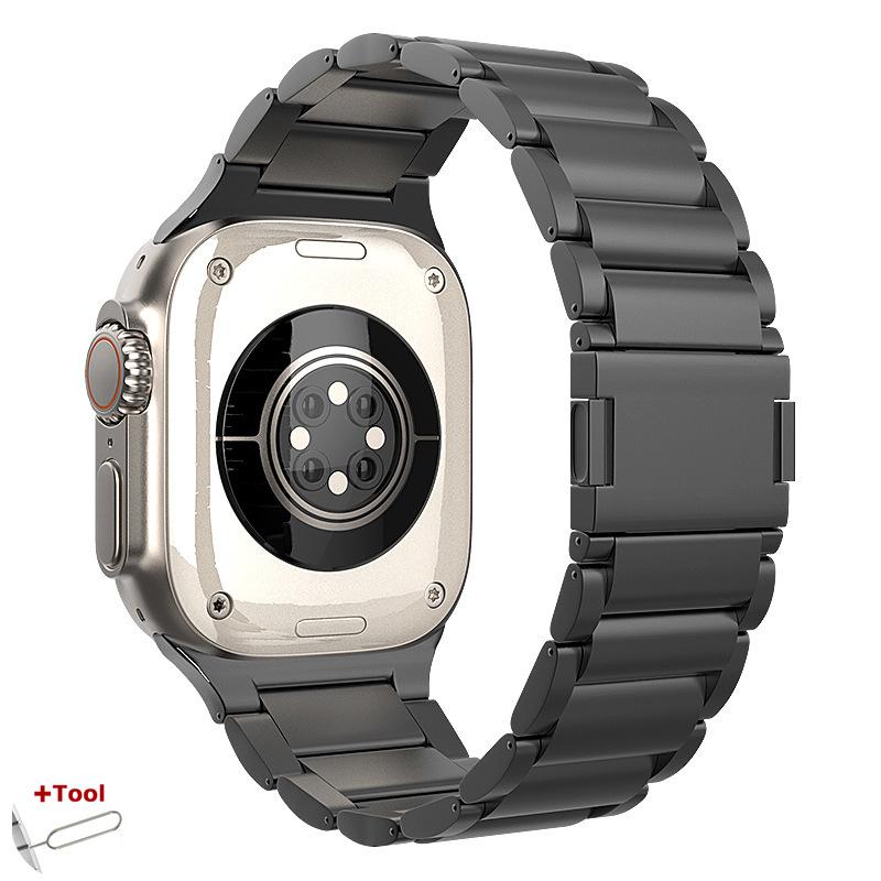 Watchband Luxury Strap Titanium for Apple Watch Ultra Series 9 8 7 3 4 5 6 se Μαγνητικό βραχιόλι για iwatch ultra 2 49mm 45mm 42 44mm