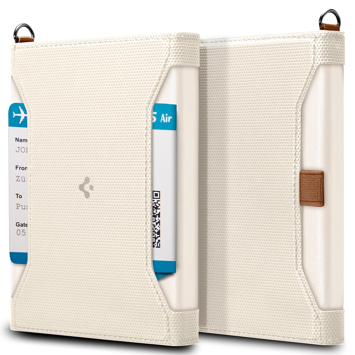 

Passport Case Holder Travel Secure for Overseas Premium PU Leather Passport Multifunctional Storage Business Credit Airline AFA08348 [Spigen] Wallet,