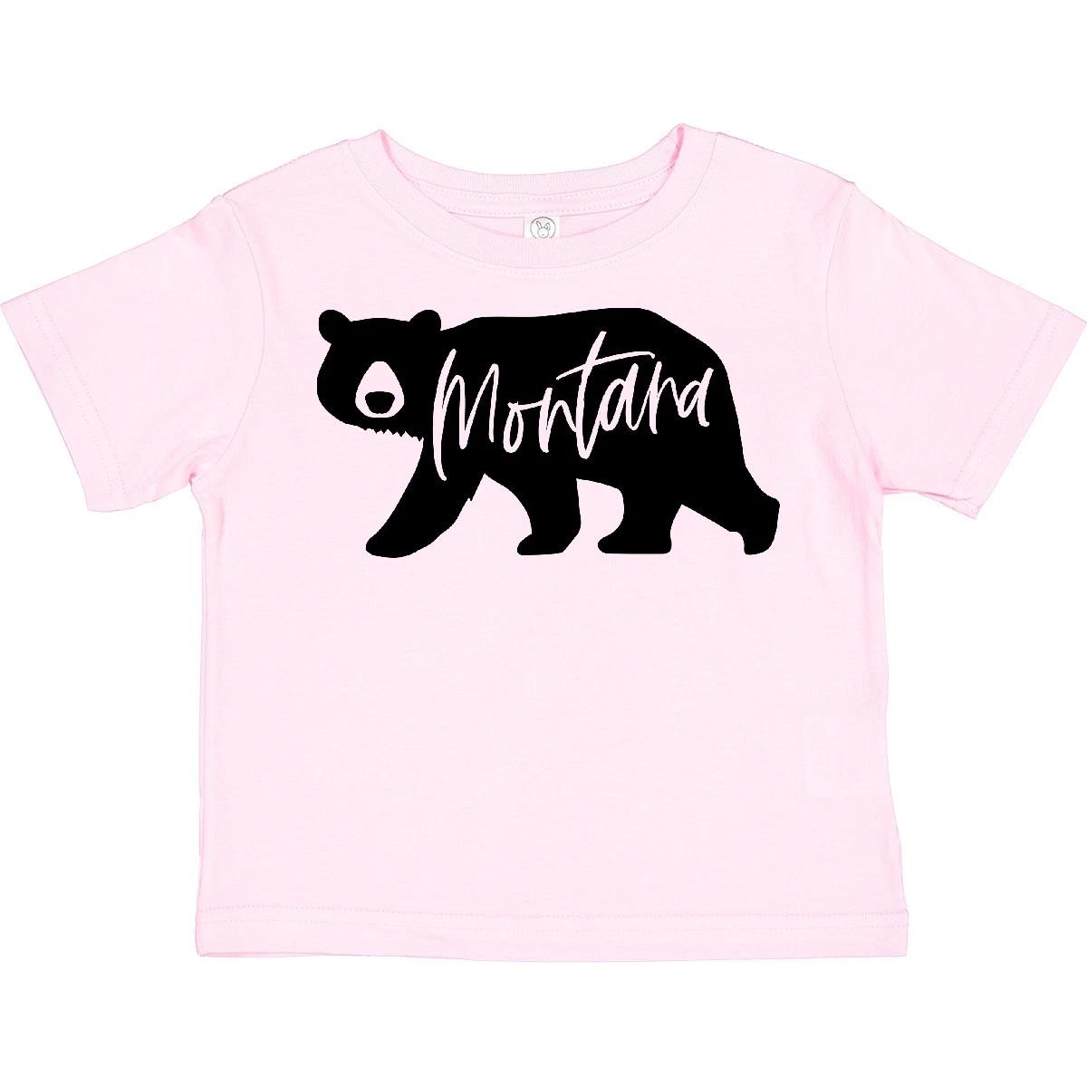 Inktastic Montana Black Bear Silhouette Toddler T-Shirt State Home Animal Symbol 150