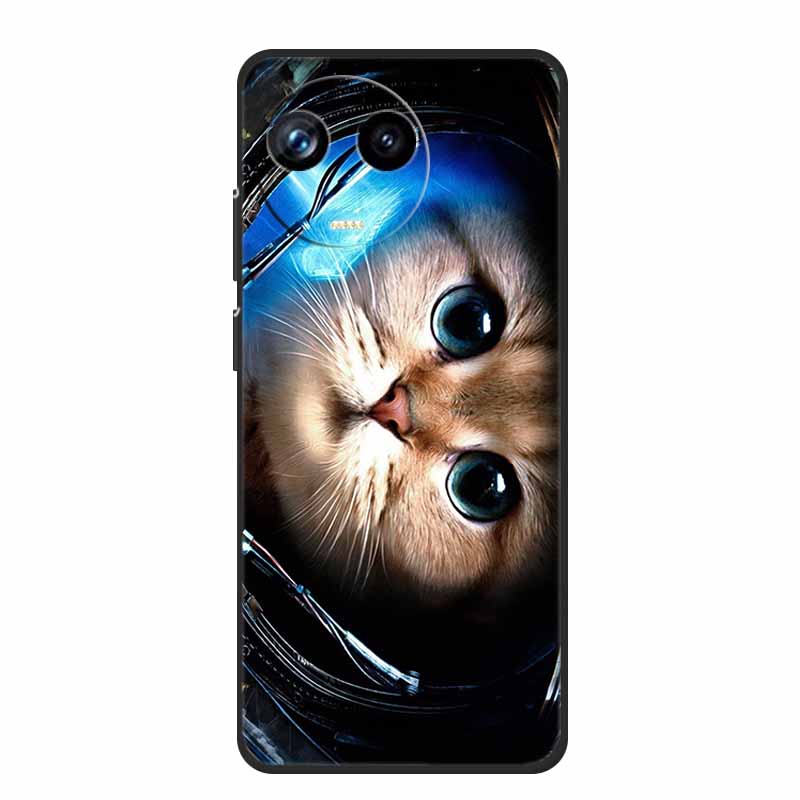 For Realme 11 11X 5G RMX3780 Case TPU Animals Soft Silicone Bumper Back Cover Phone Cases for Realme11X RMX3785 Wolf Cool Fundas