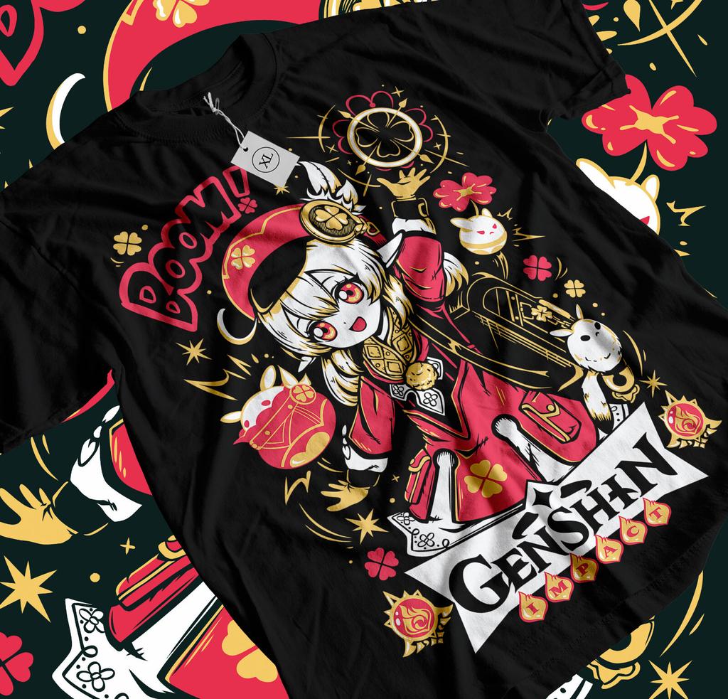 Klee Genshin Impact T-Shirtgenshin impactzhongliHu TaoAnimeMangaAll Size