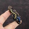 Multi Fire Labradorite Pendant Gemstone Pendant Copper Wire Wrapped Pendant Handmade Pendant Copper Wire Jewelry Gift For Mom Unique Pendant