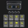 Car Digital TPMS LCD Display Tire Pressure Monitoring System Solar TPMS Automotive Security Alarm Set Cartronics 4 Tire Sensors