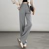 Women's High-Waisted Wide-Leg Draped Trousers