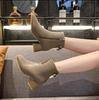 Fashion High Heels Ankle Women's Boots Pointed Toe Sexy Shoes for Women 2025 New Side Zip Classic Daily Boots Women Boots Botas Heels