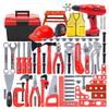 Kids Repair Toolbox Toy Set, Simulation Engineering Tools with Drill, Educational Pretend Play Gifts for Boys