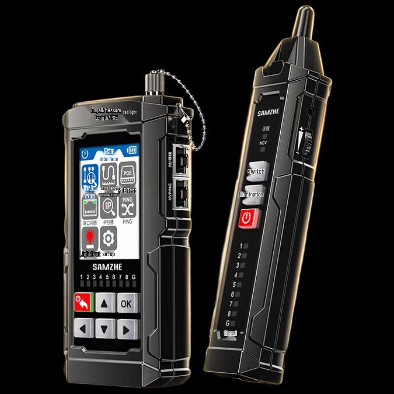 Многофункциональный тестер сетевых кабелей и POE Huetian Yunhai