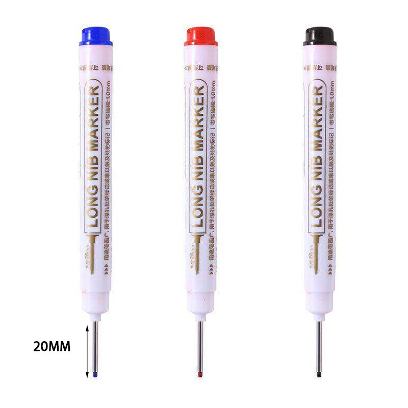 1Pc Long Needle Marker Pen Waterproof Deep Hole Metal Bathroom Woodworking Tile Screw 20Mm Dash Pen Marker Pen