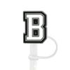 1Pcs Letter Silicone Straw Covers Cap Compatible With Stanley 30&40Oz Cup10Mm Straw Toppers Reusable Dust-Proof Straw Caps