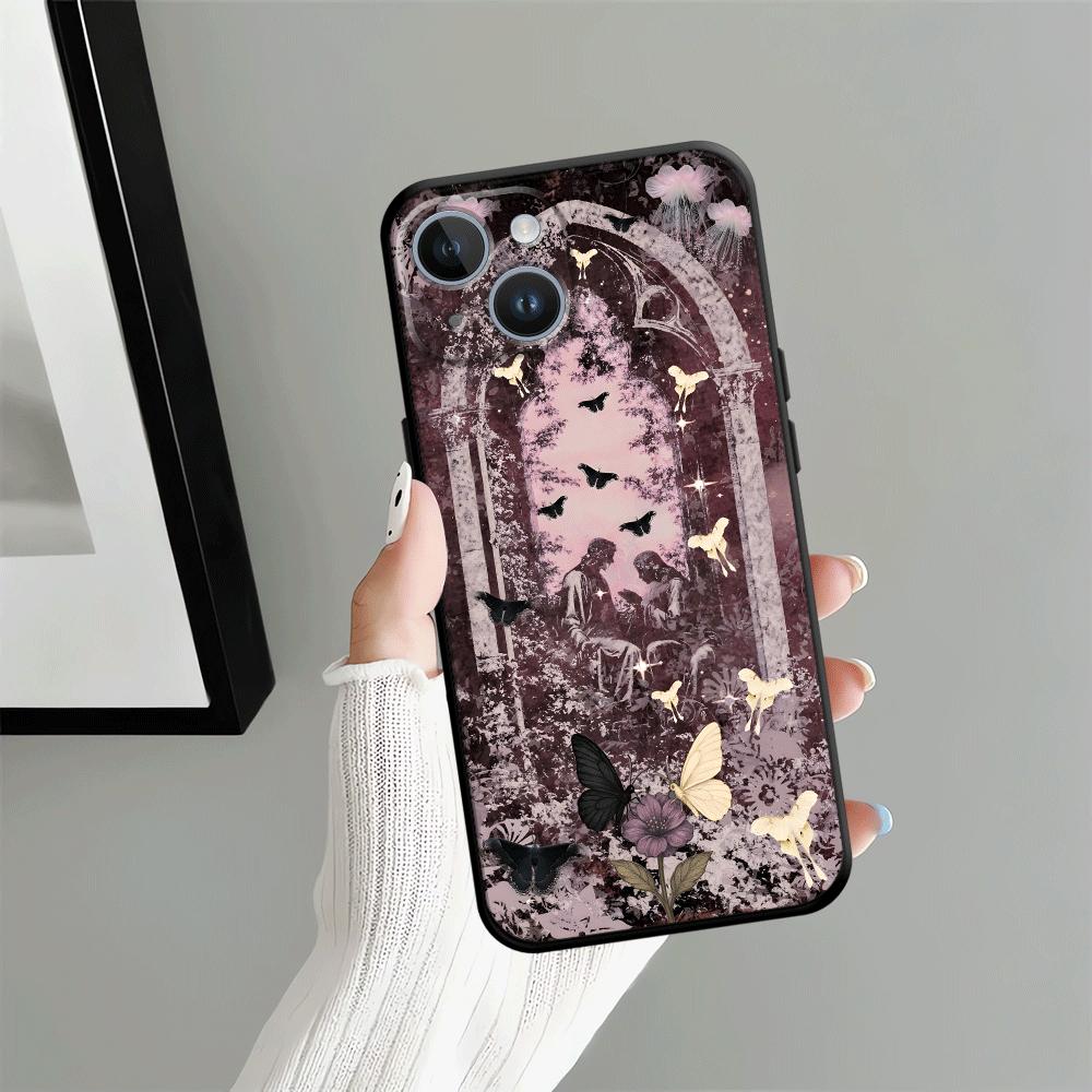 Schwarze weiche Handyhülle für iPhone 7 8 XR 17Air 13 12 11 17 Pro Max 15 16 14 Plus XS Max Cartoon Tiger Kunst